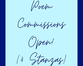 Poem (4 Stanza) Commissions