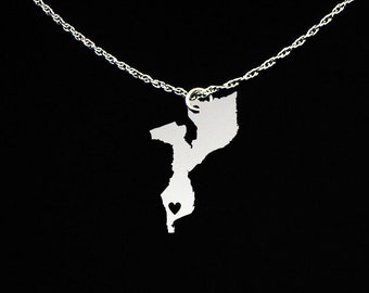 Mozambique Necklace - Mozambique Jewelry - Mozambique Gift - Sterling Silver