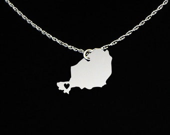 Niger Necklace - Niger Jewelry - Niger Gift - Sterling Silver