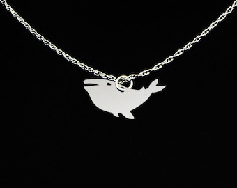 Humpback Whale Necklace - Humpback Whale Jewelry - Humpback Whale Gift - Sterling Silver