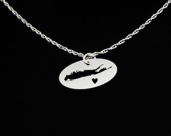 Long Island Necklace - Long Island Jewelry - Long Island Gift - Sterling Silver