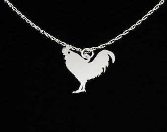 Chicken Necklace - Chicken Jewelry - Chicken Gift - Sterling Silver