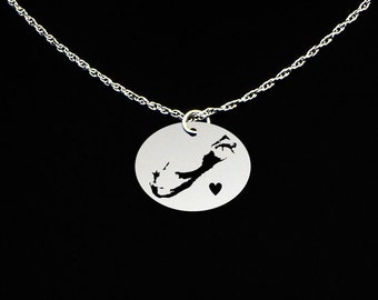 Bermuda Necklace - Bermuda Jewelry - Bermuda Gift - Sterling Silver