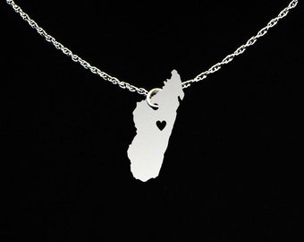 Madagascar Necklace - Madagascar Jewelry - Madagascar Gift - Sterling Silver