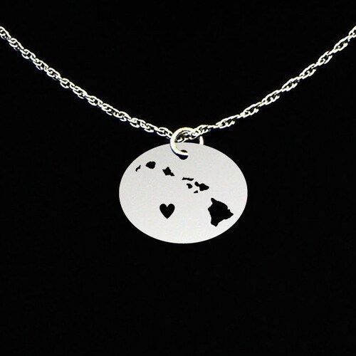 Oahu Necklace Oahu Gift Oahu Jewelry Sterling Silver Etsy