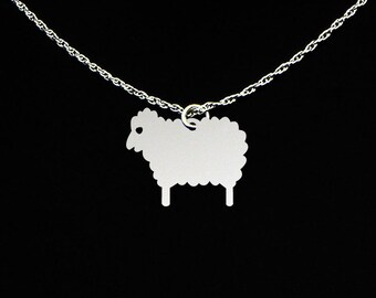 Sheep Necklace - Sheep Jewelry - Sheep Gift - Sterling Silver