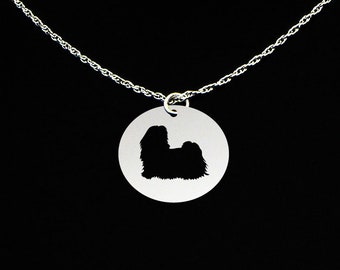 Shih Tzu Necklace, A, Shih Tzu Jewelry, Shih Tzu Gift, Sterling Silver, Dog Memorial Gift, Dog Loss Charm, Dog Sympathy Pendant