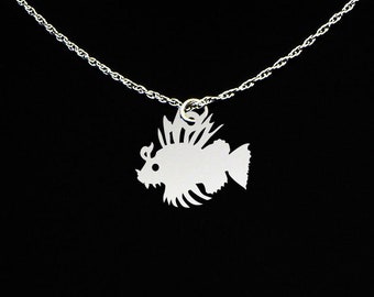 Lionfish Necklace - Lionfish Jewelry - Lionfish Gift - Sterling Silver