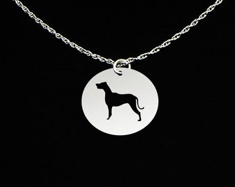 Catahoula Cur Necklace, Catahoula Cur Jewelry, Catahoula Cur Gift, Sterling Silver, Dog Memorial Gift, Dog Loss Charm, Dog Sympathy Pendant