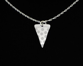 Pizza Necklace - Pizza Gift - Pizza Jewelry - Sterling Silver