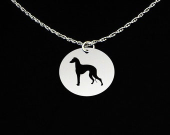 Greyhound Necklace, Greyhound Jewelry, Greyhound Gift, Sterling Silver, Dog Memorial Gift, Dog Loss Charm, Dog Sympathy Pendant