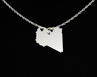 Libya Necklace - Libya Jewelry - Libya Gift - Sterling Silver
