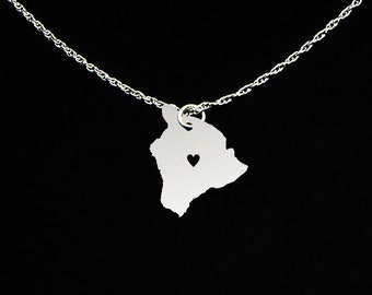 Hawaii Necklace - Hawaii Gift - Hawaii Jewelry - Sterling Silver