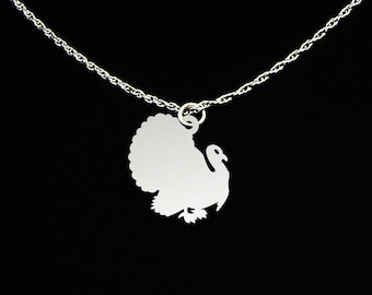 Turkey Necklace - Turkey Jewelry - Turkey Gift - Sterling Silver