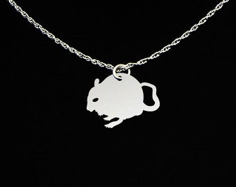 Gerbil Necklace - Gerbil Jewelry - Gerbil Gift - Sterling Silver