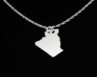 Algeria Necklace - Algeria Jewelry - Algeria Gift - Sterling Silver
