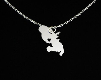 Martinique Necklace - Martinique Jewelry - Martinique Gift - Sterling Silver