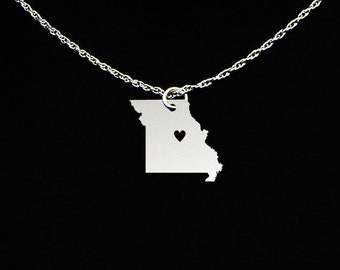 Missouri Necklace - Missouri Jewelry - Missouri Gift - Sterling Silver