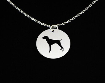 Pointer Necklace, Pointer Jewelry, Pointer Gift, Sterling Silver, Dog Memorial Gift, Dog Loss Charm, Dog Sympathy Pendant