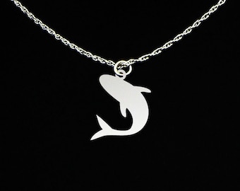 Shark Necklace - Shark Jewelry - Shark Gift - Sterling Silver