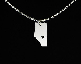 Alberta Necklace - Alberta Jewelry - Alberta Gift - Edmonton - Sterling Silver