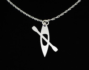 Kayak Necklace - Kayak Jewelry - Kayak Gift - Sterling Silver