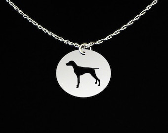 German Shorthaired Pointer Necklace, Shorthaired Pointer Jewelry, Shorthaired Pointer Gift, Sterling Silver