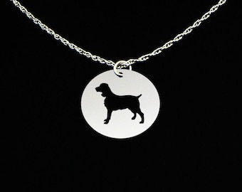 English Springer Spaniel Necklace, English Springer Spaniel Jewelry, English Springer Spaniel Gift, Sterling Silver