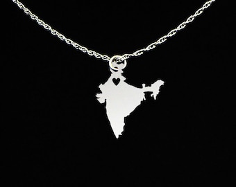 India Necklace - India Gift - Sterling Silver