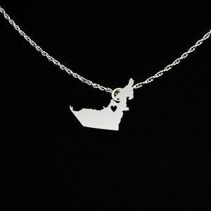United Arab Emirates Necklace - United Arab Emirates Jewelry - United Arab Emirates Gift - UAE Gift - UAE Necklace - Sterling Silver