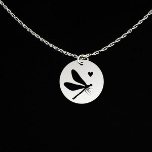 Dragonfly Necklace - Dragonfly Jewelry - Dragonfly Gift - Sterling Silver