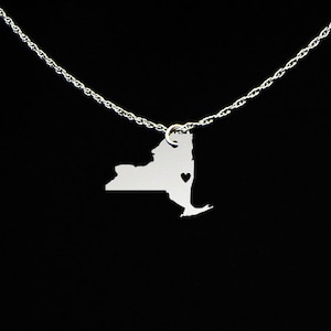 New York Necklace - New York Jewelry - New York Gift - Sterling Silver