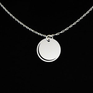 Solar Eclipse Necklace - Solar Eclipse Jewelry - Solar Eclipse Gift - Sterling Silver
