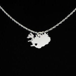 Iceland Necklace - Iceland Jewelry - Iceland Gift - Sterling Silver