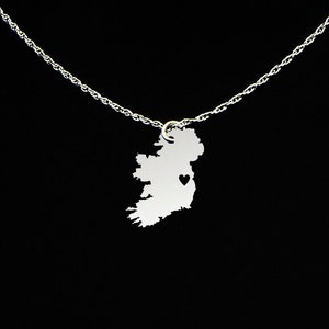 Ireland Necklace Ireland Jewelry Ireland Gift Sterling Silver image 1