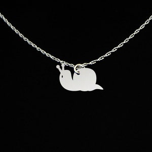 Snail Necklace - Snail Jewelry - Snail Gift - Sterling Silver