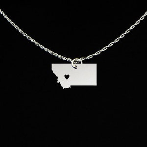 Montana Necklace - Montana Jewelry - Montana Gift - Sterling Silver
