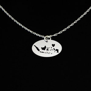 Indonesia Necklace - Indonesia Jewelry - Indonesia Gift - Sterling Silver