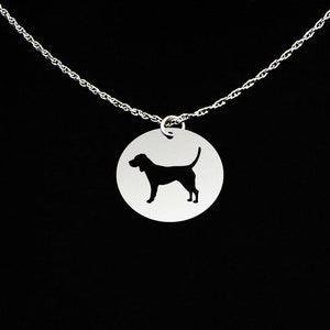 Beagle Necklace, Beagle Jewelry, Beagle Gift, Sterling Silver, Dog Memorial Gift, Dog Loss Charm, Dog Sympathy Pendant
