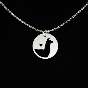 Llama Necklace - Llama Gift - Llama Jewelry - Sterling Silver