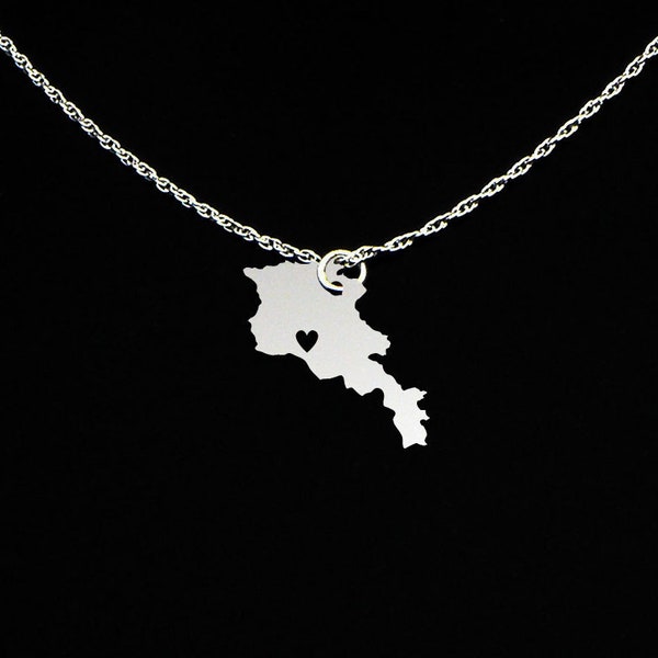 Armenia Necklace - Armenia Jewelry - Armenia Gift - Sterling Silver