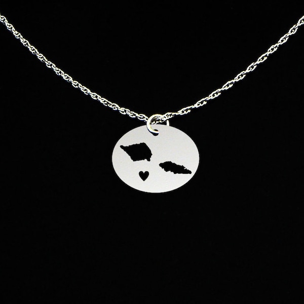 Samoa Necklace - Samoa Gift - Samoa Jewelry - Sterling Silver