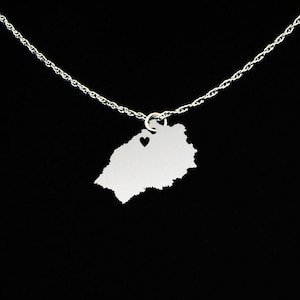 Saint Helena Necklace - Saint Helena Gift - Saint Helena Jewelry - Sterling Silver