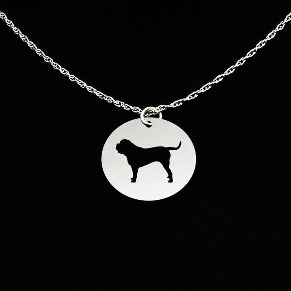 Neapolitan Mastiff Necklace, Neapolitan Mastiff Jewelry, Neapolitan Mastiff Gift, Sterling Silver, Dog Memorial Gift, Dog Pendant Charm