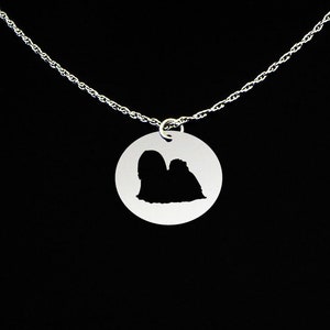 Lhasa Apso Necklace, Lhasa Apso Jewelry, Lhasa Apso Gift, Sterling Silver, Dog Memorial Gift, Dog Loss Charm, Dog Sympathy Pendant