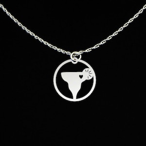 Margarita Necklace - Margarita Jewelry - Margarita Gift - Cinco De Mayo Necklace - Sterling Silver