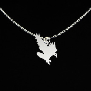 Eagle Necklace - Eagle Jewelry - Eagle Gift - Sterling Silver