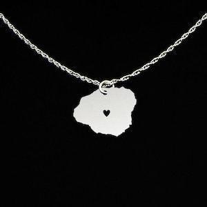 Kauai Necklace - State Jewelry - Kauai Gift - Kauai Jewelry - Sterling Silver