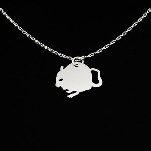 Gerbil Necklace - Gerbil Jewelry - Gerbil Gift - Sterling Silver