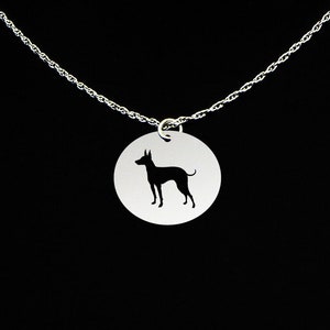 Toy Manchester Terrier Necklace, Toy Manchester Terrier Jewelry, Toy Manchester Terrier Gift, Sterling Silver